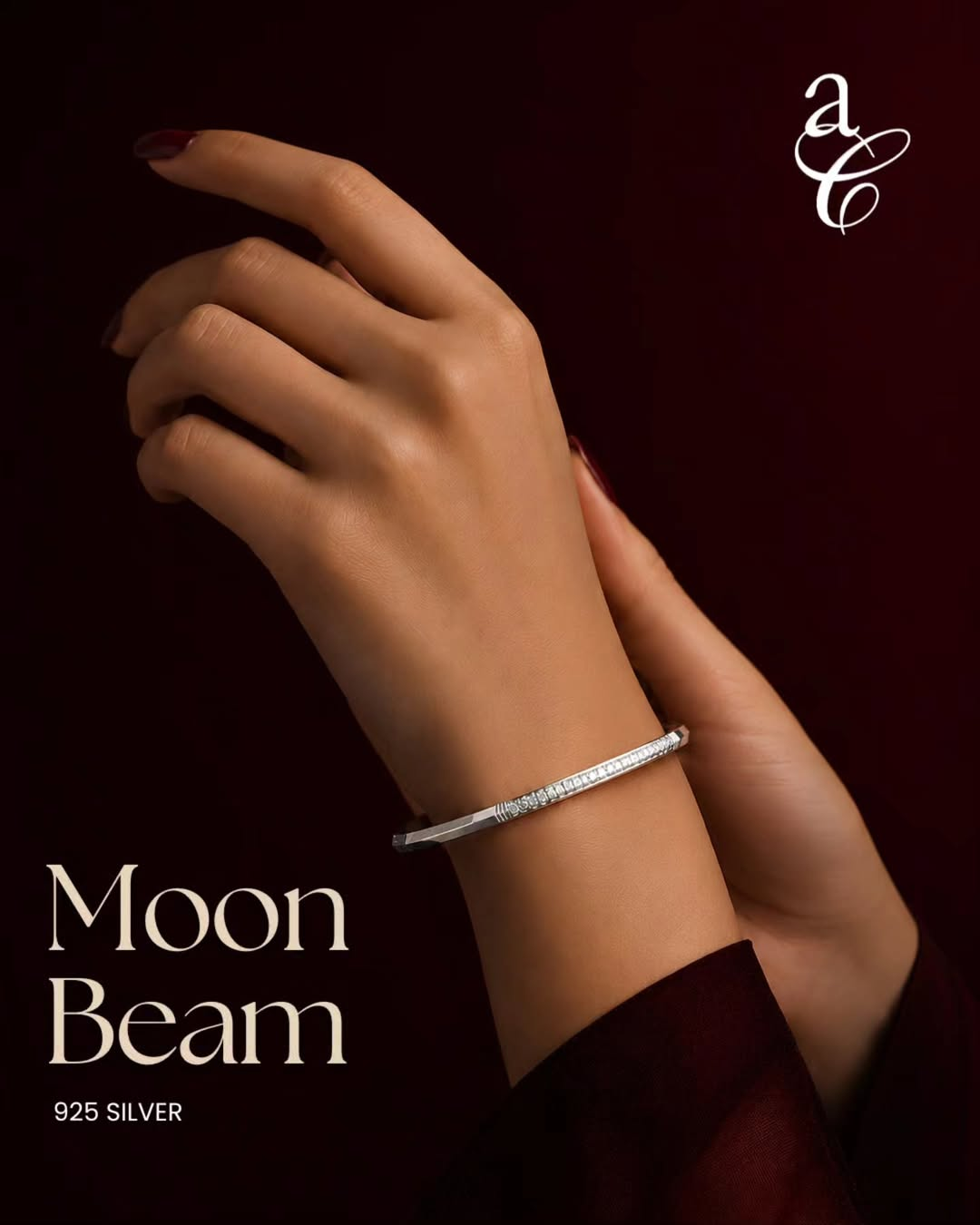 Moon Beam 925 silver bangle